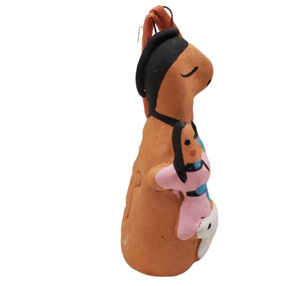Vintage Native American Navajo Storyteller Clay Pottery Christmas ornament - Picture 7 of 11